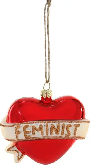 Fierce Feminist: Cody Foster & Co. Feminist Heart Ornament