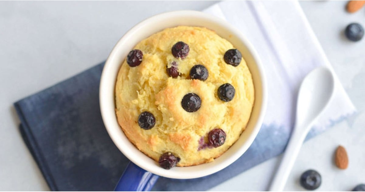 Blueberry Lemon Mug Cake Recipe Popsugar Fitness