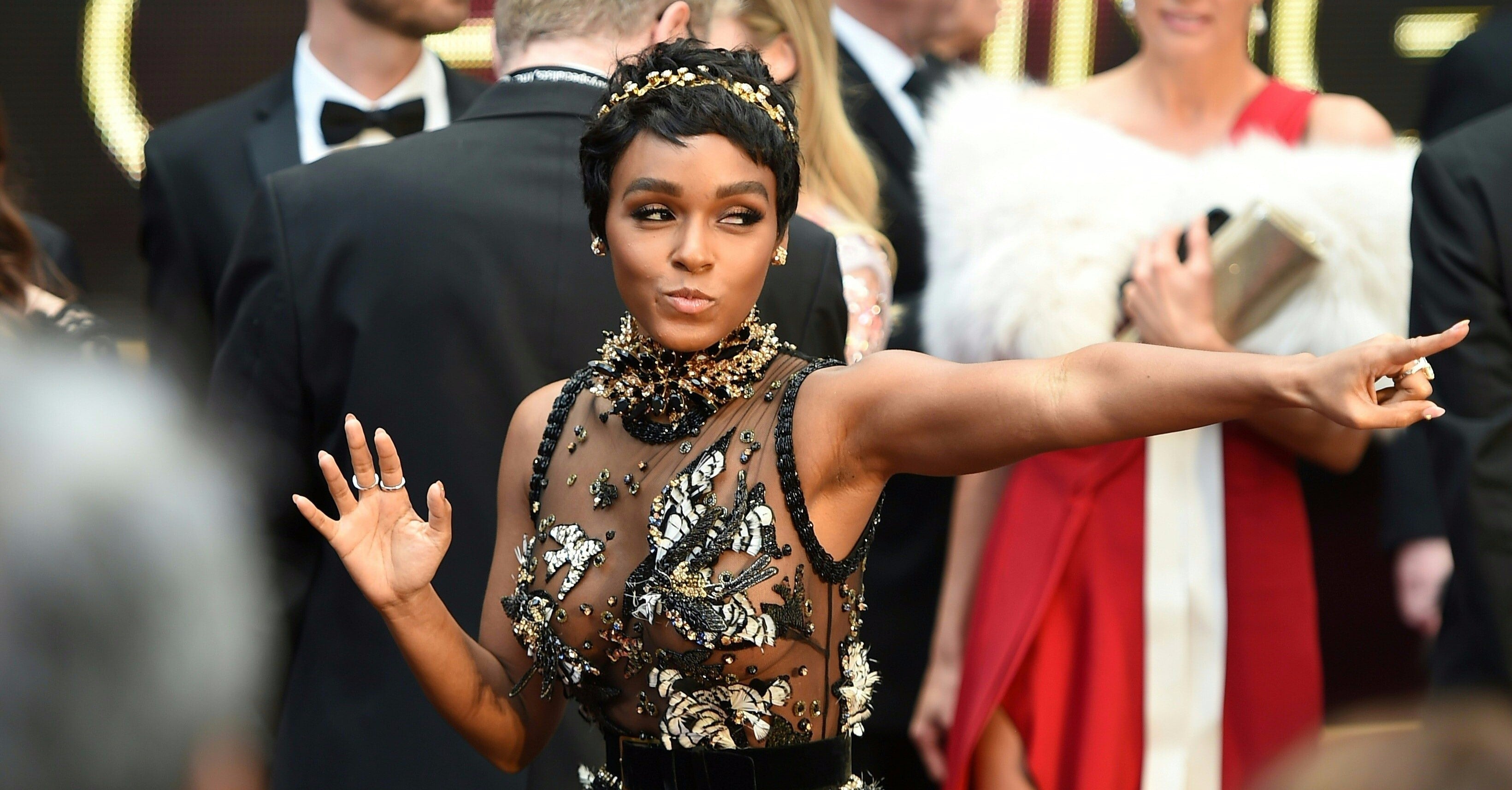 Janelle Monae at the Oscars 2017 POPSUGAR Celebrity