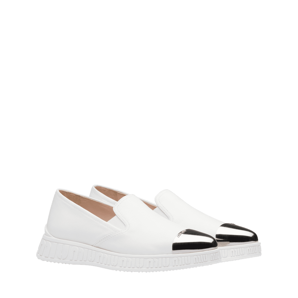 Miu Miu Nappa Leather Slip-On Sneakers