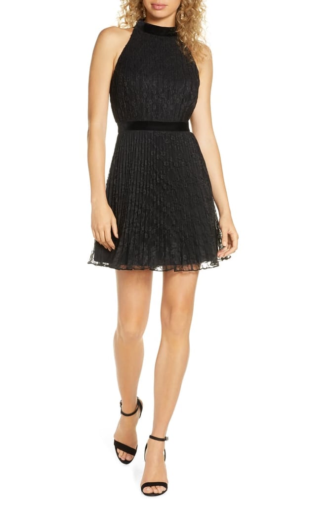 Ali & Jay Dancing Lady Pleated Lace Minidress