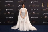 Gemma Chan Carried This Angelic Louis Vuitton Dress Off the Runway Like Poetry in Motion