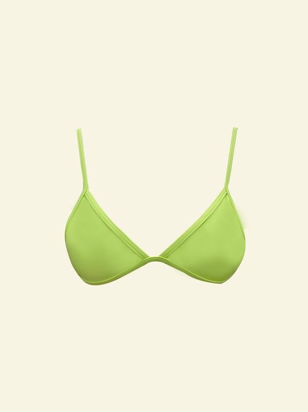 Gnash Swim Tri Bikini Top in Zest