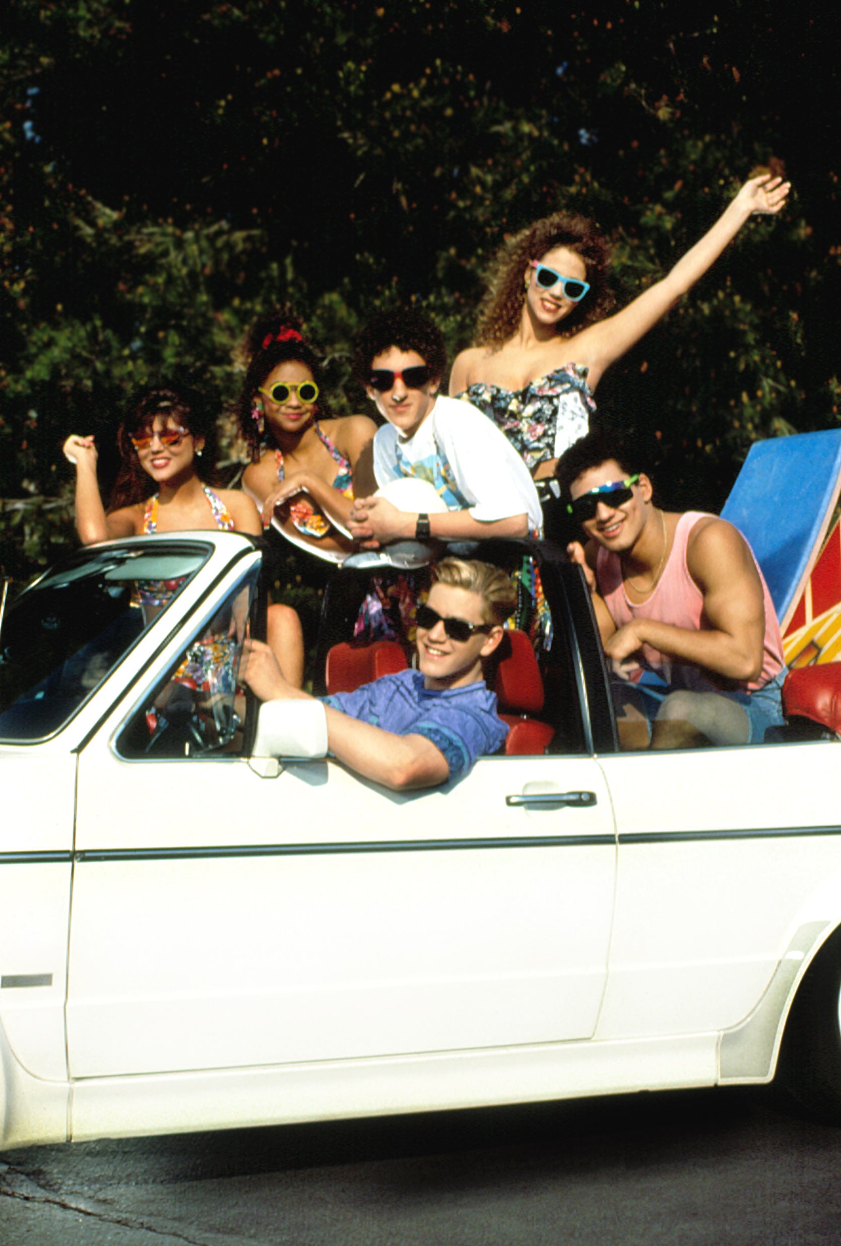 SAVED BY THE BELL, Tiffani-Amber Thiessen, Lark Voorhies, Dustin Diamond, Elizabeth Berkley, Mark-Paul Gosselaar, Mario Lopez, 1989-93