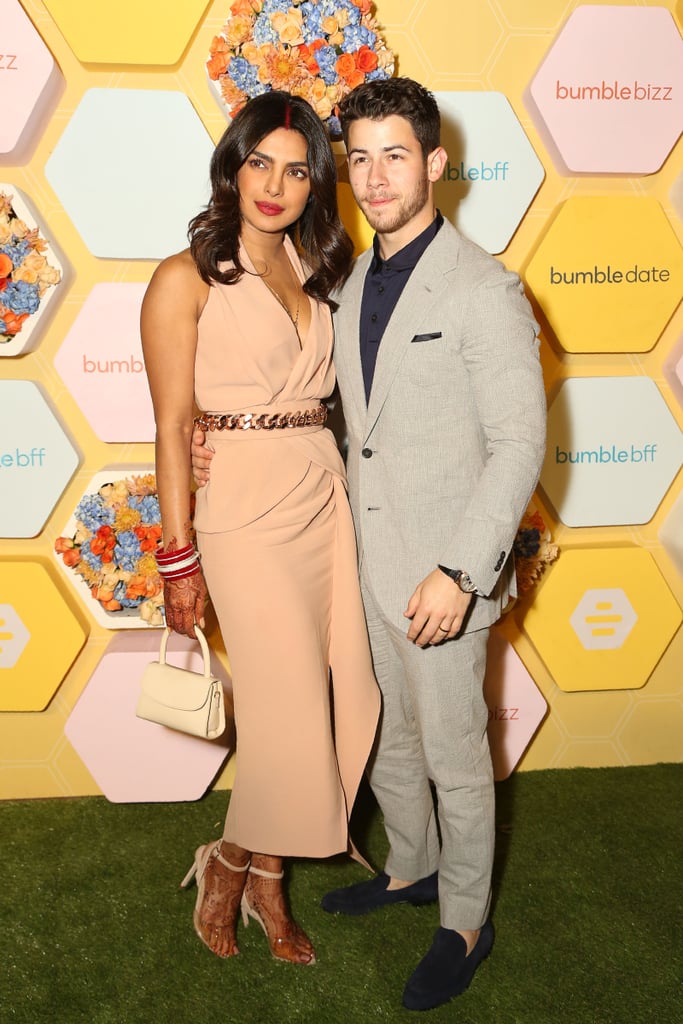 Priyanka Chopra's Peach Outfit at Bumble Event After Wedding