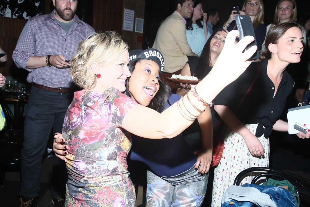 Amy Poehler and Dominique Fishback got snap happy in May 2013 during a performance of These Girls in NYC.