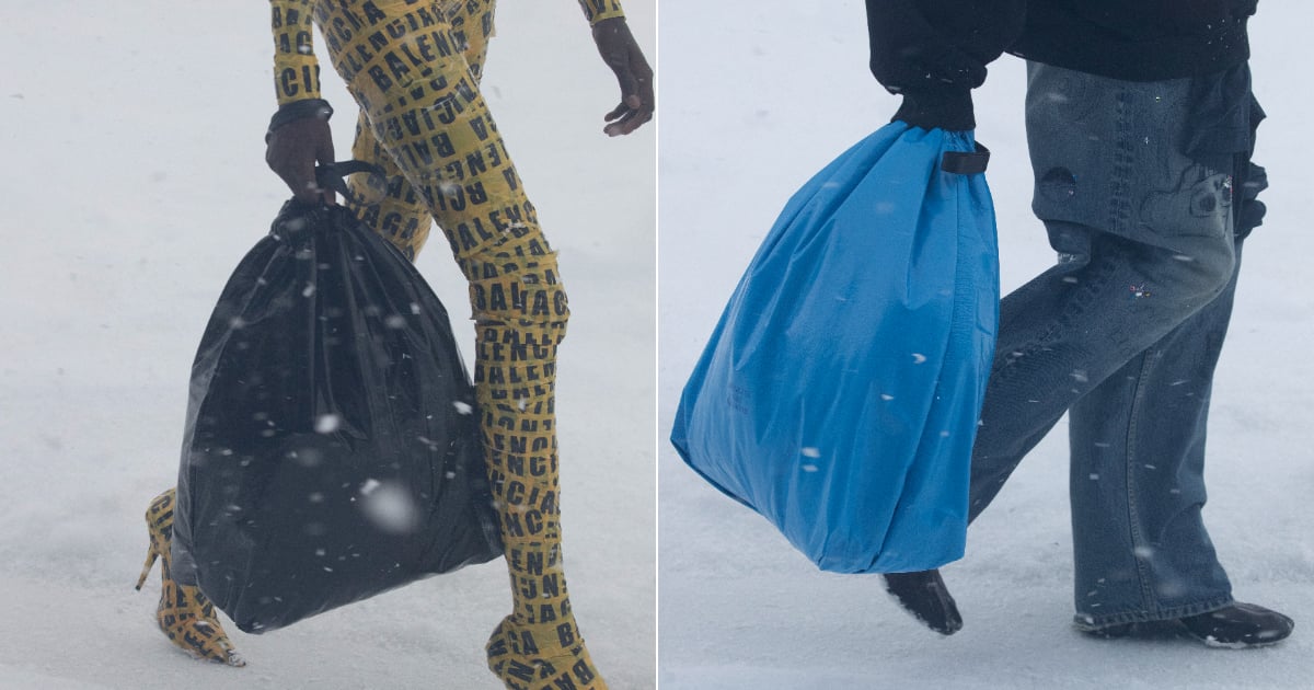 Balenciaga's Trash-Bag Pouch Inspires Social Media Reactions