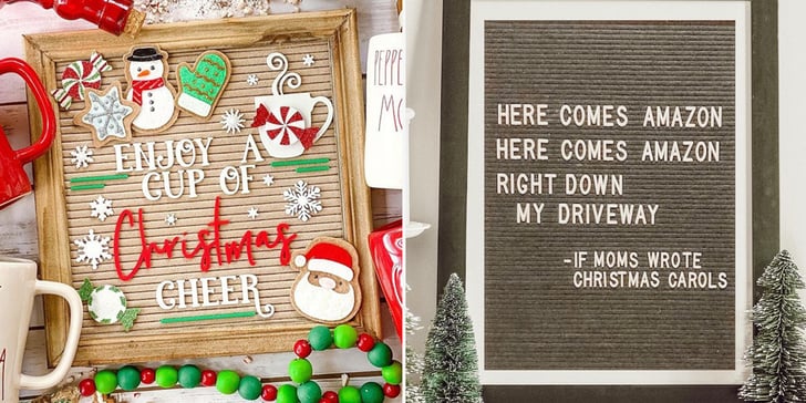 Christmas Letter Board Ideas 2020 POPSUGAR Home christmas-letter-board-ideas-2020-popsugar-home
