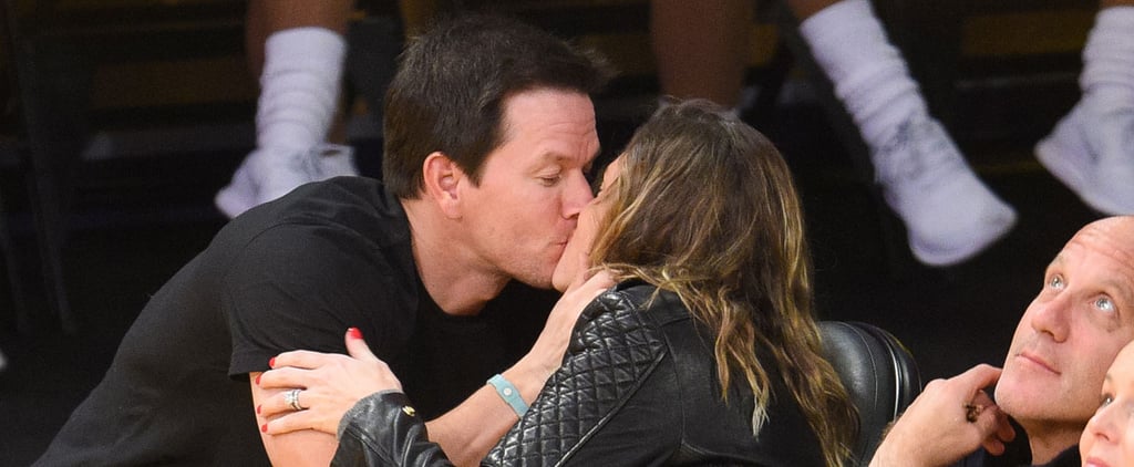 Mark Wahlberg With Wife and Daughter at Lakers Game 2015