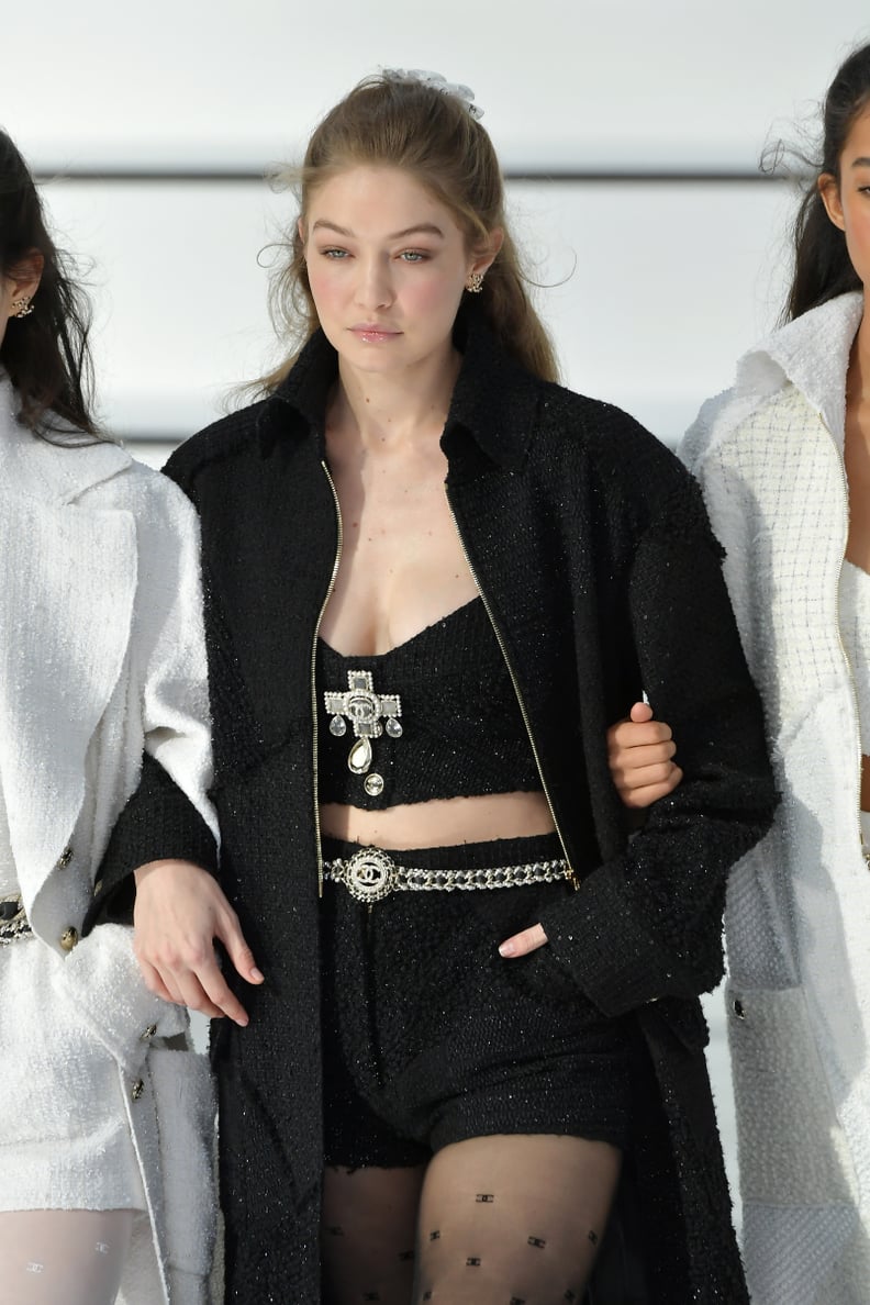 Gigi Hadid Walking in the Chanel Show