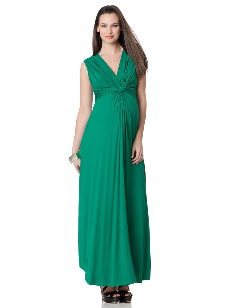 Séraphine Sleeveless Knot Front Maternity Maxi Dress ($102)