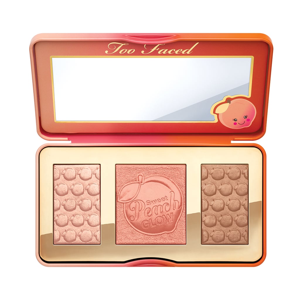 Everyone will look good in the peachy-gold hues of the Too Faced Sweet Peach Glow Peach-Infused Highlighting Palette ($52). Use the bronzer to sculpt your face, the blush to perk up your complexion, and apply the highlighter to the high points of your face. Everyone will look good in the peachy-gold hues of the Too Faced Sweet Peach Glow Peach-Infused Highlighting Palette ($52). Use the bronzer to sculpt your face, the blush to perk up your complexion, and apply the highlighter to the high points of your face.