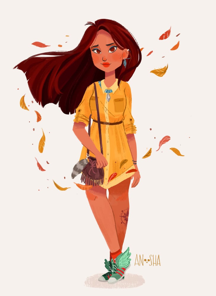 Millennial Pocahontas Best Disney Princess Fan Art Popsugar Love 6471