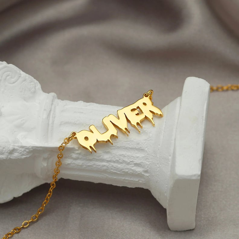 A Spooky Detail: Halloween Custom Name Necklace