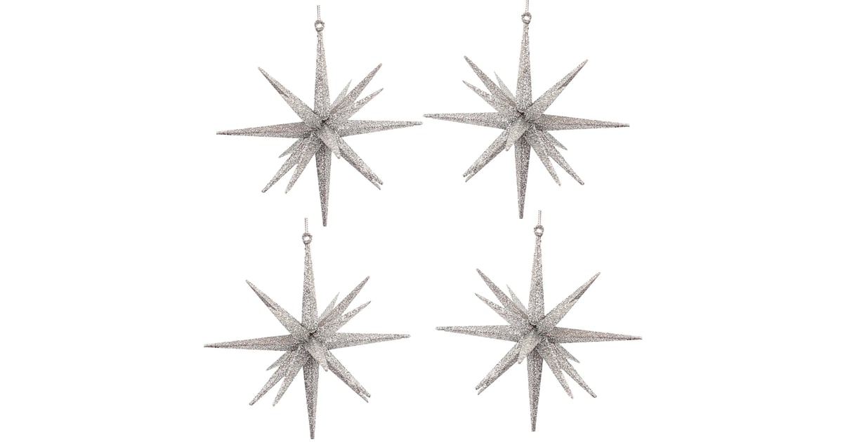 Glitter Spike Starburst Christmas Ornament Set Best Target Christmas