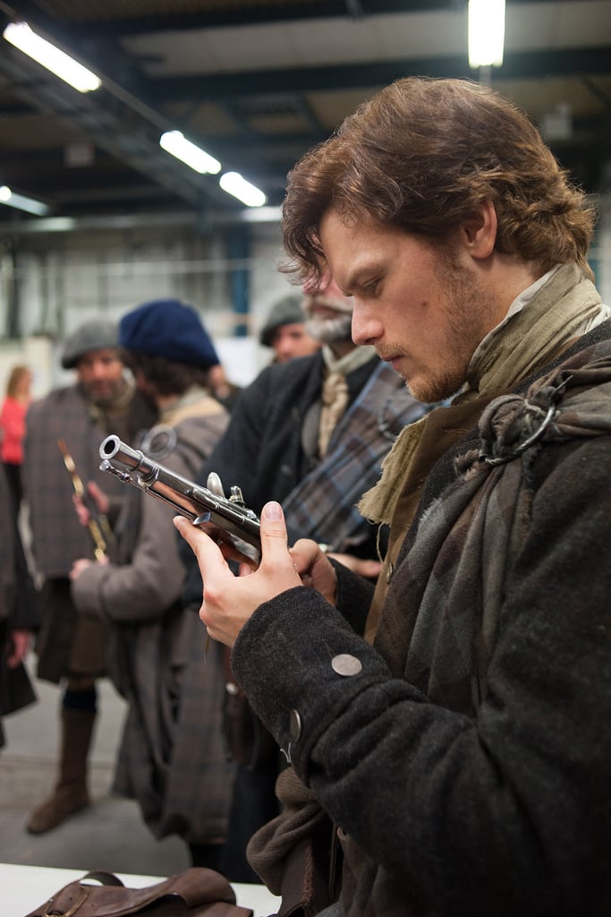 Here's the sexy Heughan behind the scenes. Yep, still hot in modern day.
Here's the sexy Heughan behind the scenes. Yep, still hot in modern day.