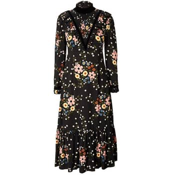 Kate Middleton Black Floral Dress | POPSUGAR Fashion