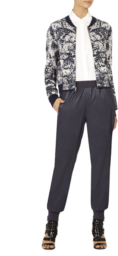 BCBG Max Azria Jacquard Bomber Jacket