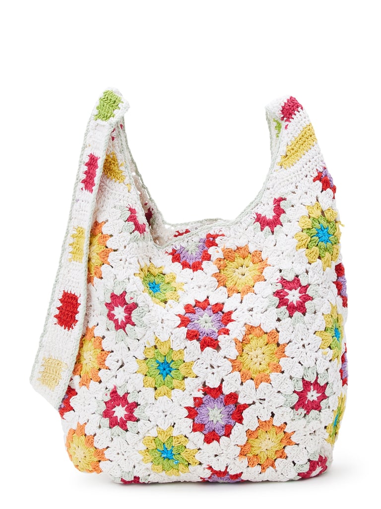 No Boundaries Women's Festival Crochet Hobo Bag