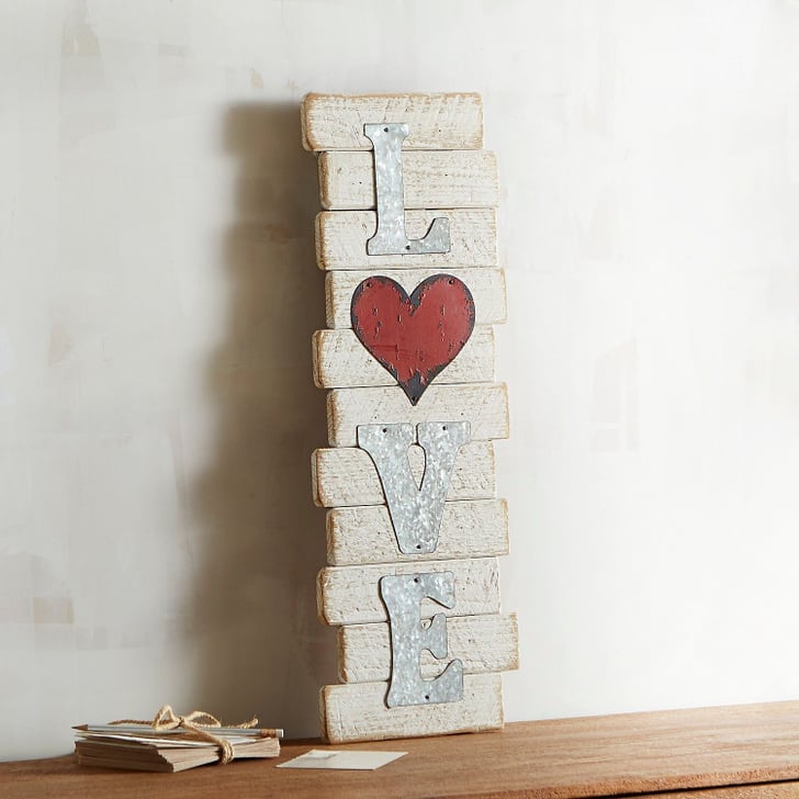Galvanized Metal Love Wall Decor Pier 1 Valentine's Day Decor