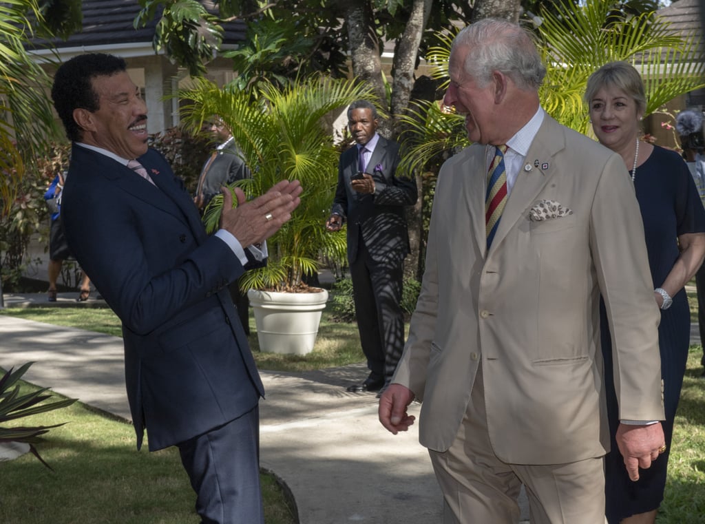 Prince Charles in Barbados With Lionel Richie Pictures