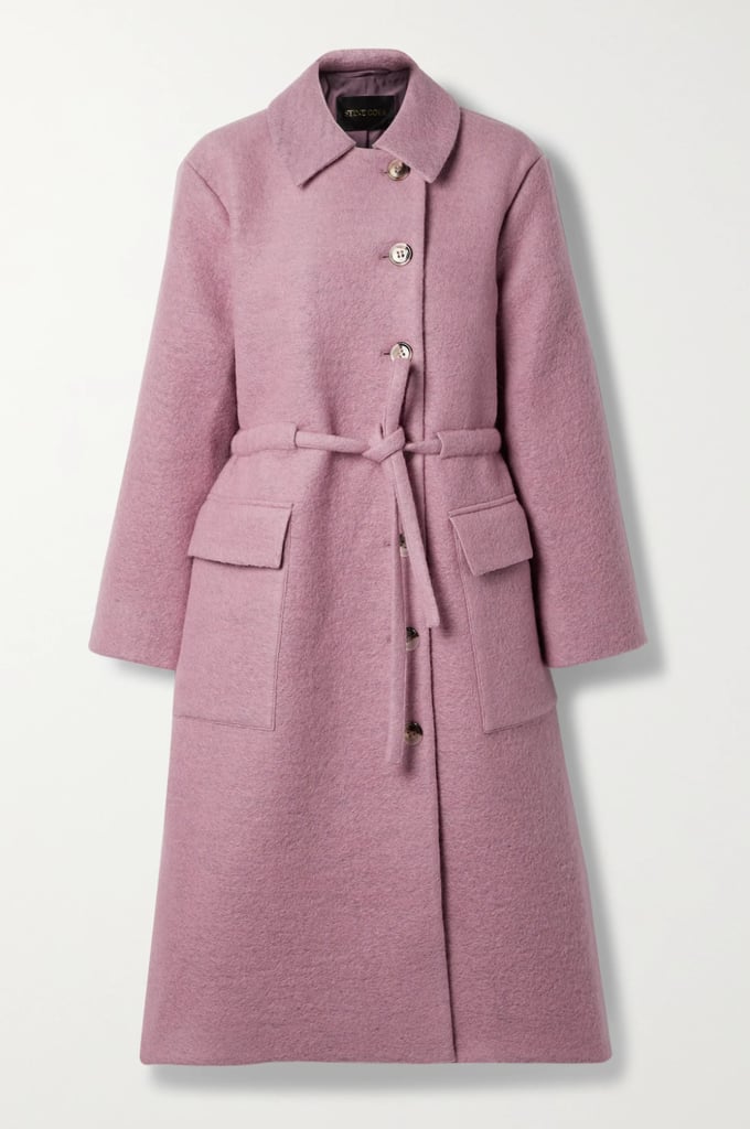 Stine Goya Margret Belted Wool-Blend Coat