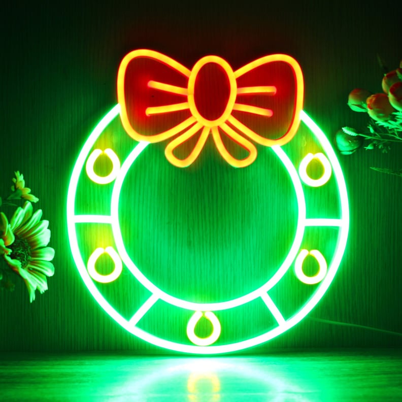 Wreath Neon Sign