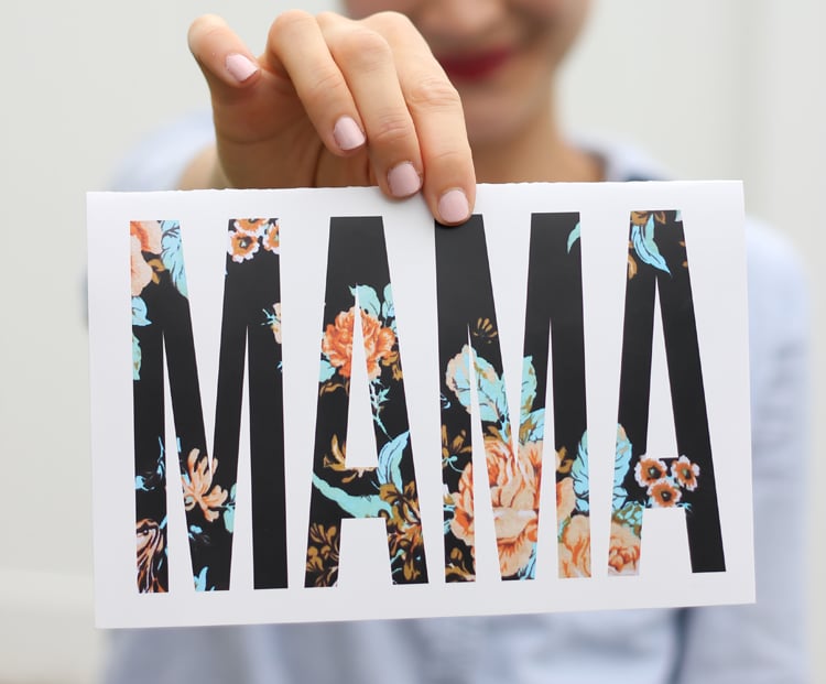 Mama Printable Mother's Day Card