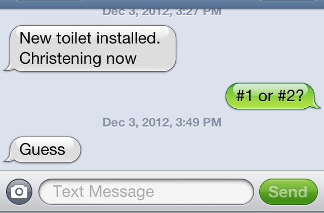 When there's a new toilet in town.