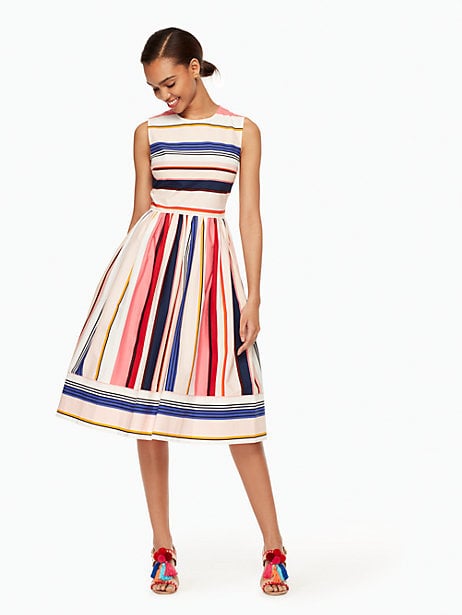 Kate Spade Berber Stripe Fit and Flare Dress