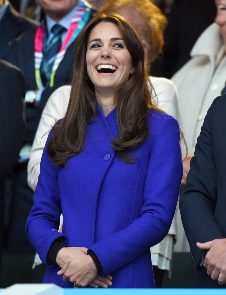 Kate Middleton Wearing Blue Reiss Coat