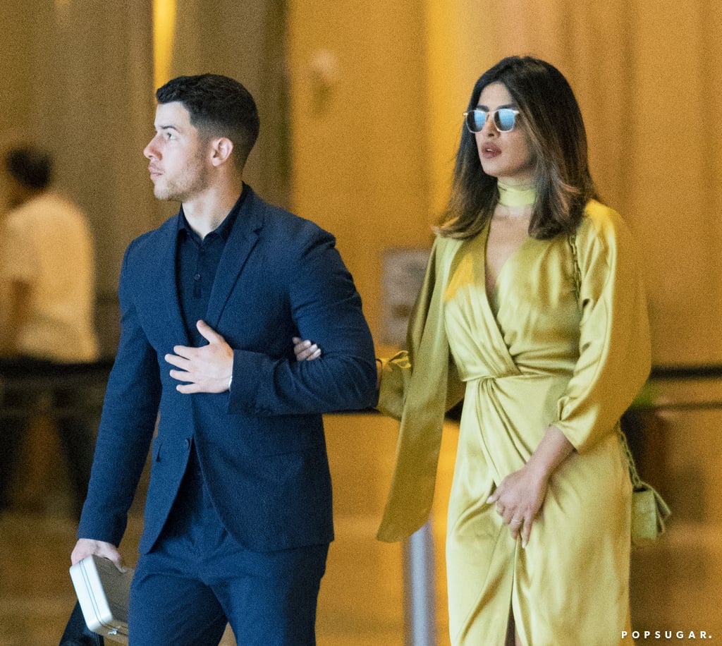 Nick Jonas and Priyanka Chopra at a Wedding June 2018