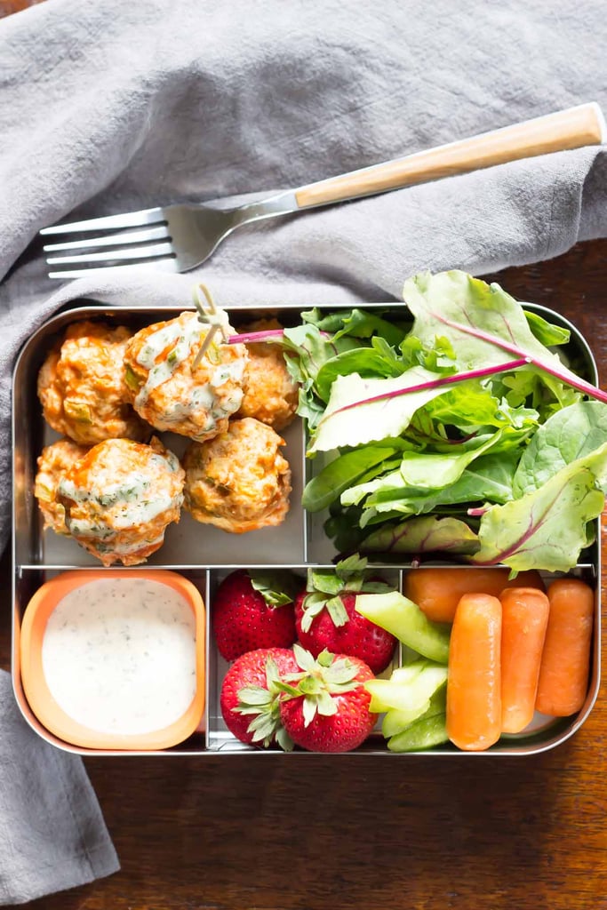 Buffalo Chicken Meatballs Bento Box | Healthy Lunches For Teens ...