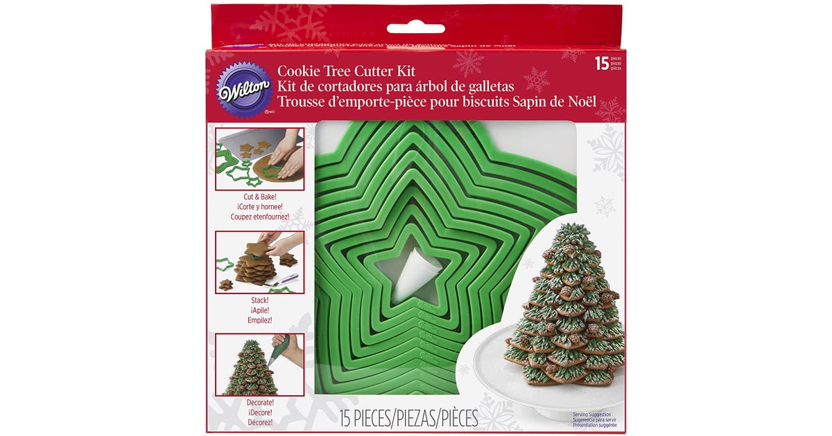 Wilton Gingerbread Cookie Tree Cutter Set 3D Christmas Cookie Cutters