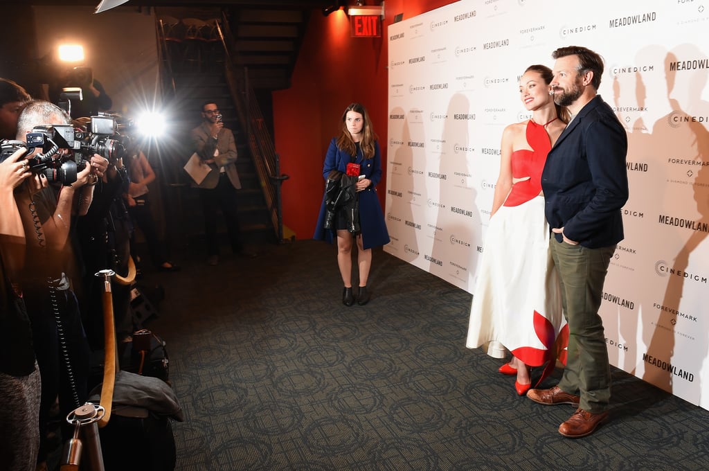 Olivia Wilde and Jason Sudeikis Red Carpet October 2015