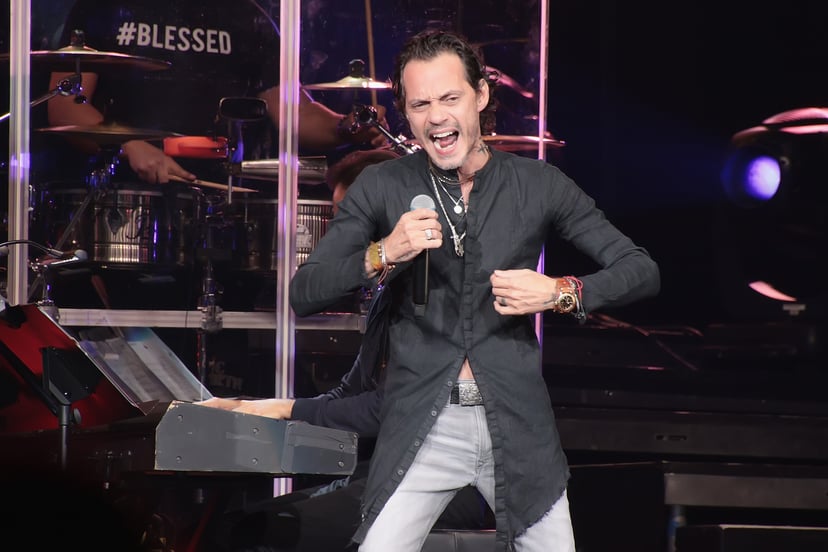ATLANTIC CITY, NJ - JANUARY 25:  Marc Anthony performs in concert in the Etess Arena at Hard Rock Hotel & Casino Atlantic City on January 25, 2020 in Atlantic City, New Jersey. (Photo by Donald Kravitz/Getty Images)