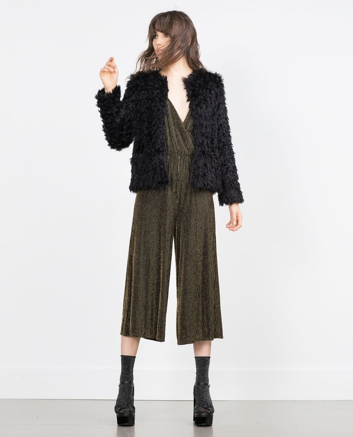 Zara Shimmer Thread Jumpsuit (60) What to Wear to Host a Party POPSUGAR Fashion Photo 17