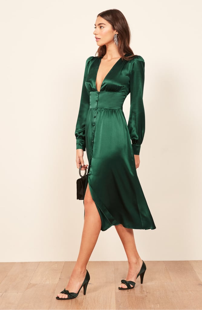 Reformation Nicola Silk Midi Dress Best Party Dresses 2019 POPSUGAR