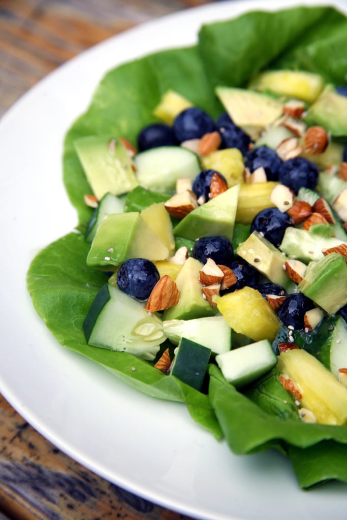 Pineapple Blueberry Salad With Lemon Chia Seed Dressing