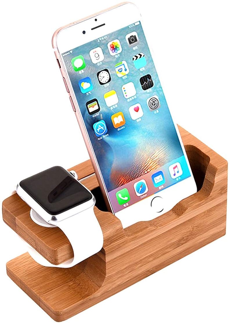 AICase Bamboo Wood Charging Dock
