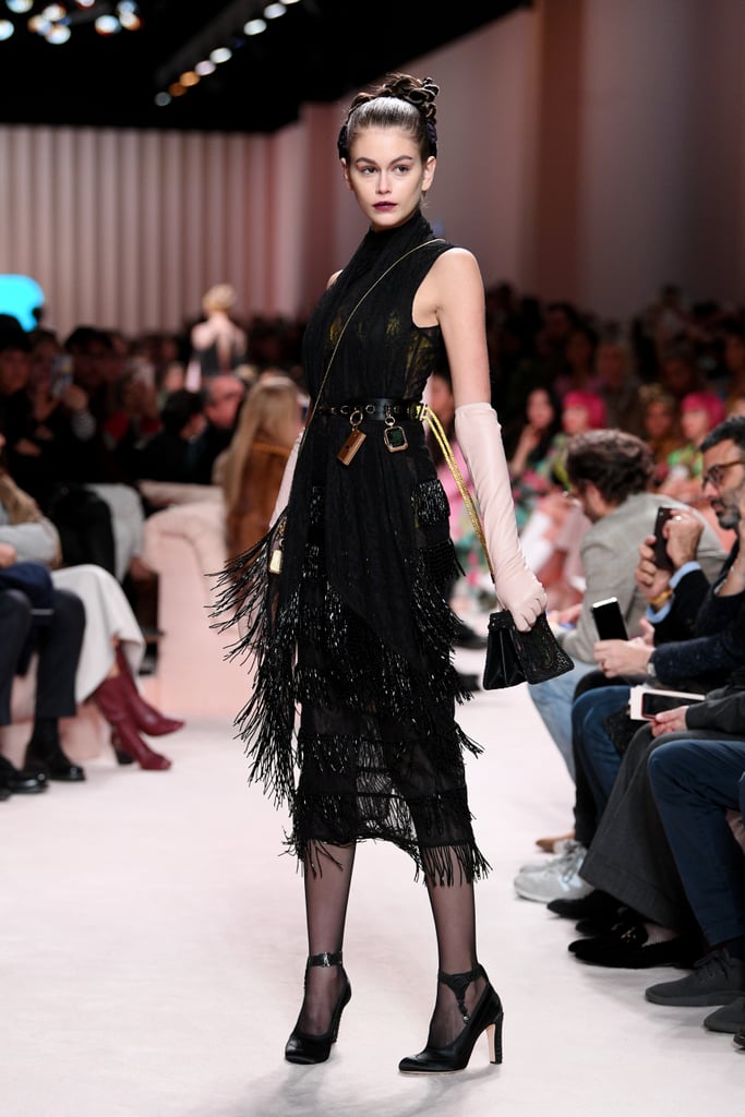 Kaia Gerber on the Fendi Fall 2020 Runway at Milan Fashion Week