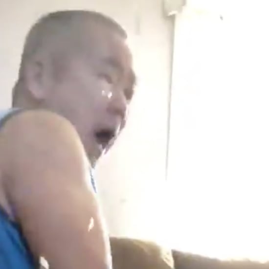 Girl Scares Dad With Confetti Cannon