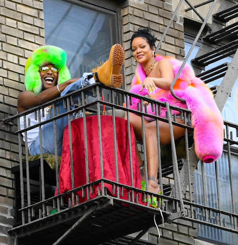 Rihanna and A$AP Rocky Filming a Music Video in New York City