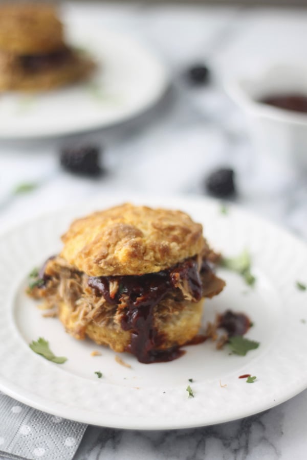 Slow-Cooker Pulled Pork With Homemade Blackberry Barbecue Sauce