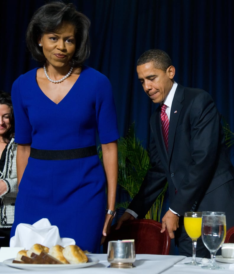 Being a gentleman at the National Prayer Breakfast in 2009.