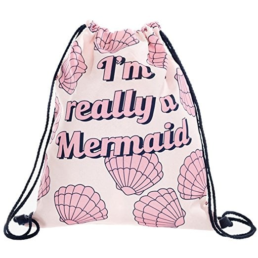 Mermaid Drawstring Backpack