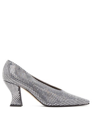 Bottega Veneta Crystal-Embellished Suede Pumps