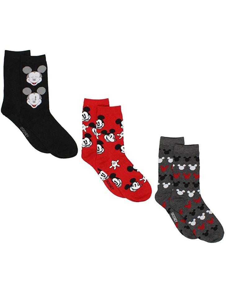 Disney Mickey Mouse Womens 3Pack Crew Socks Best Disney Socks