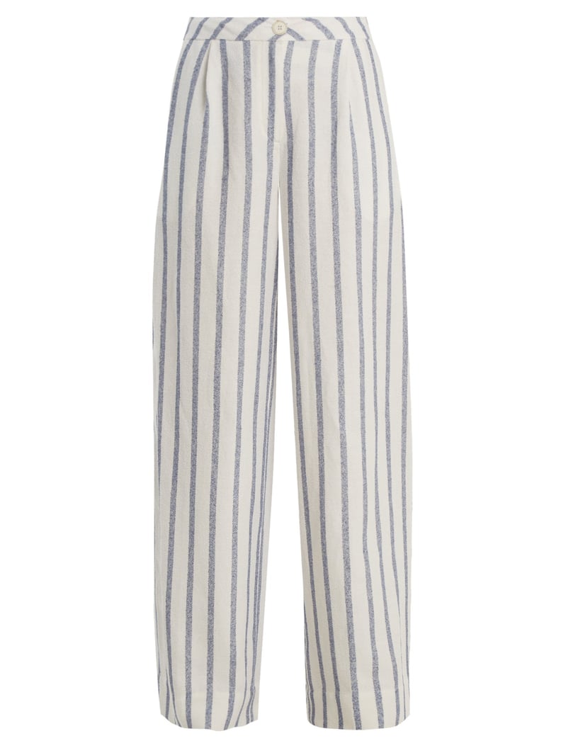 Thierry Colson Biarritz Spugna Wide-Leg Striped Trousers