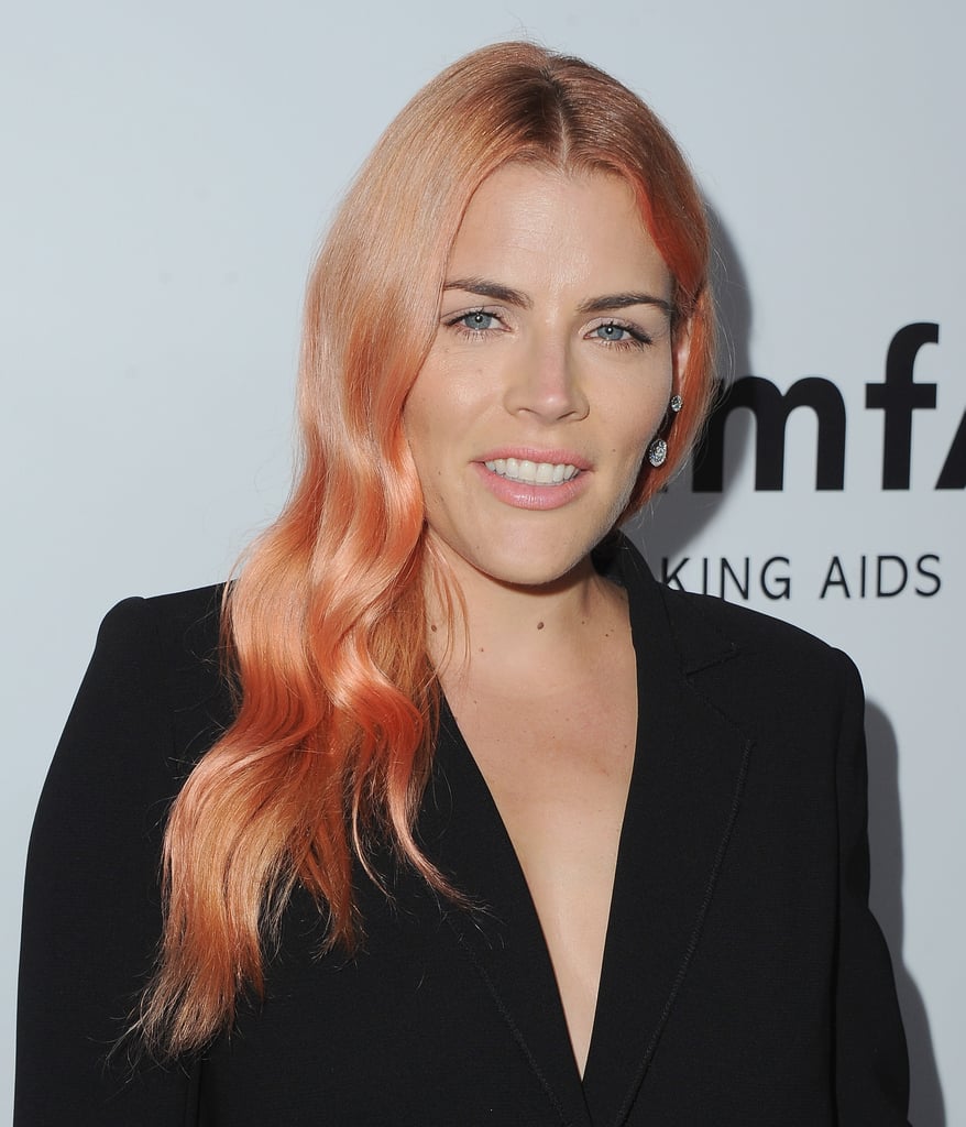 While at the amfAR gala in 2017, Busy showed off her pink ombré hair.